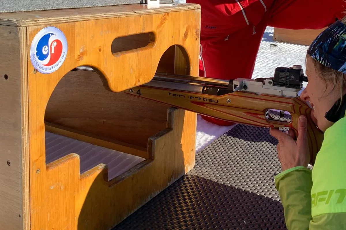 Biathlon training near Morgins