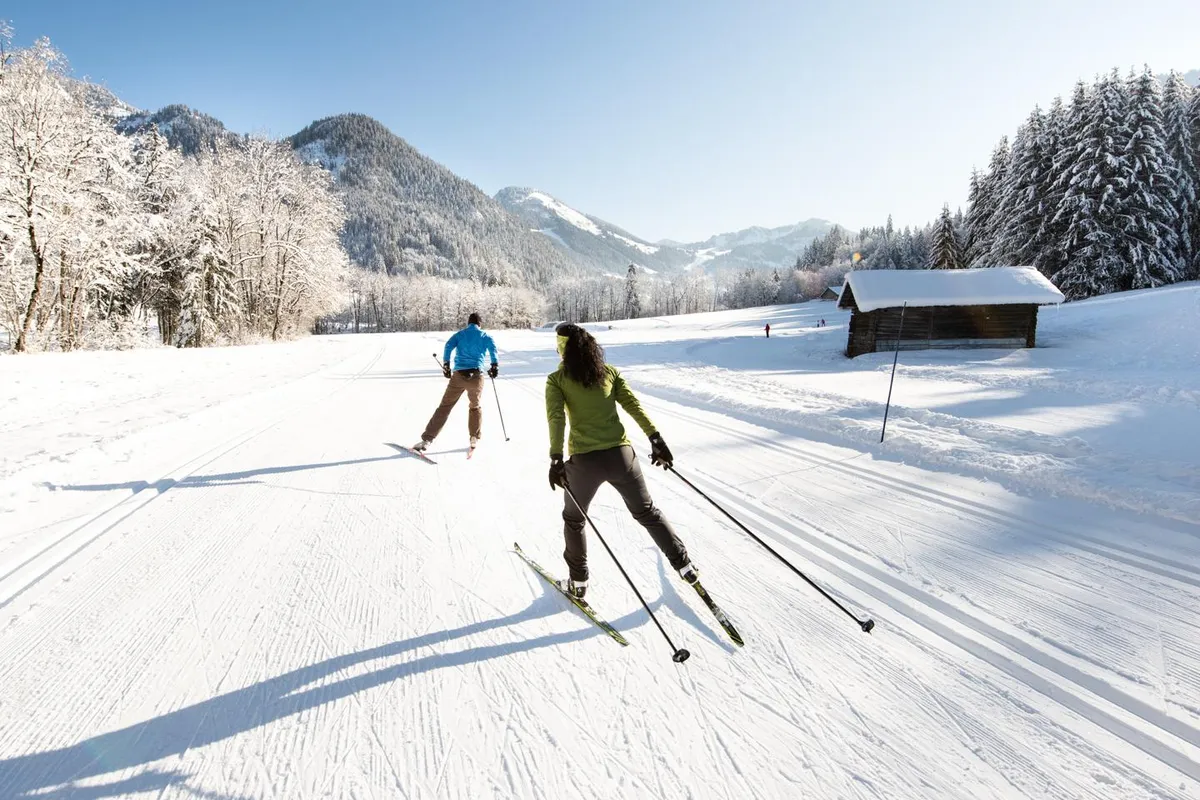 Nordic skiing in La Chapelle d'Abondance near Morgins